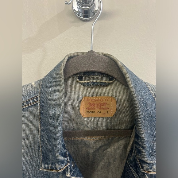 Levi’s Denim Trucker Jean Jacket Men’s Large Blue - Picture 8 of 11